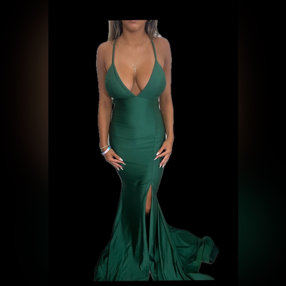Emerald Green Jessica Angel Dress